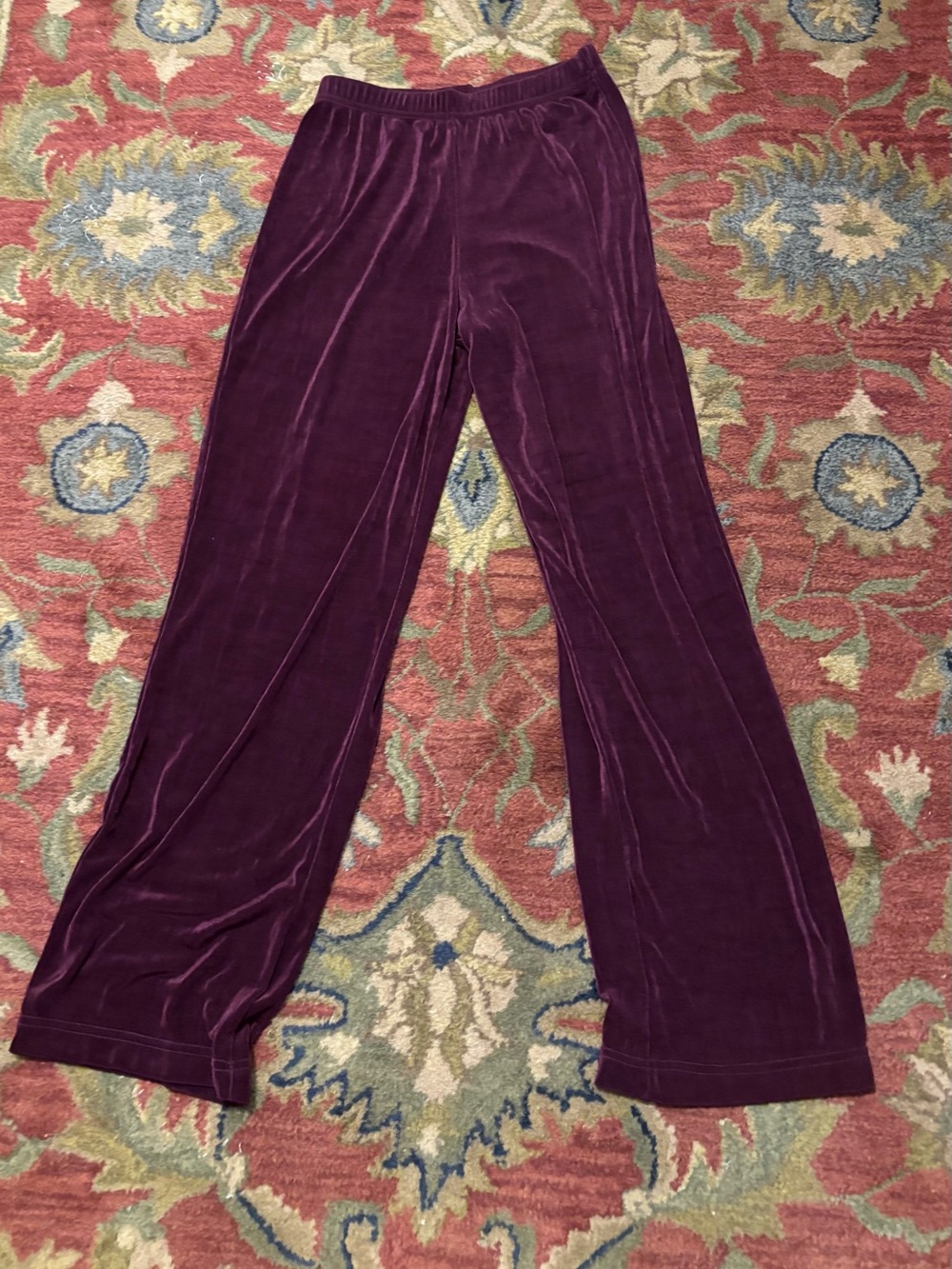 Coldwater Creek stretchy no iron travel pants in Plum Sz S - Picture 5 of 5